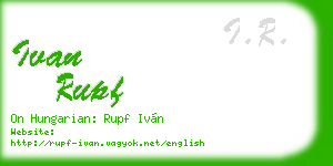 ivan rupf business card
